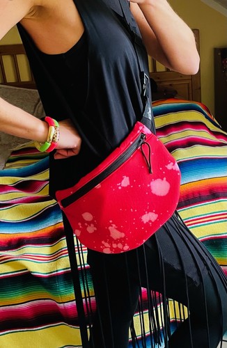 Marsupio batik rosa felpa - rosa,