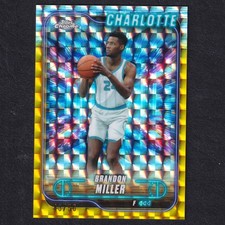 BRANDON MILLER #61 Golden Refractor /50 Topps Chrome Basketball NBA 2024-25
