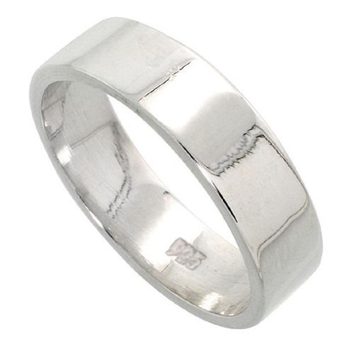 6mm uomo donna argento - uomo,