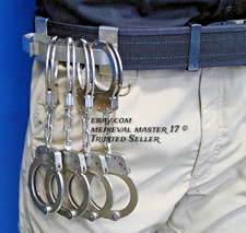 Manette 4 Pezzi Clip per Polsini Multi Manette Porta Manette Polizia Grado Standard