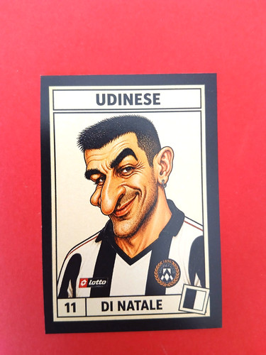 Figurina caricatura calciatori - figurina,