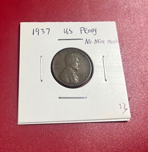 1937 penny coin senza - coin,