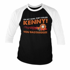 T-Shirt Licenziata Di South Park - Hanno Ucciso Kenny! Manica 3/4 Taglie S-XXL
