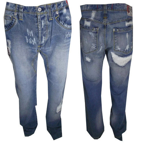 Jeans uomo slim fit - jeans, strappati