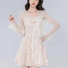 Donna Floreale Pizzo Camicia