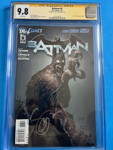 Batman cgc 8 2012 firmato - batman, #6