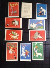 COLLEZIONE 9 CARTOLINE MB NON VIAGGIATE ILLUSTRAZIONI BIMBI ANNI 40 