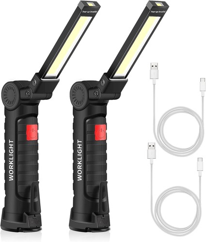 2pezzi torcia ricaricabile - ricaricabile, led