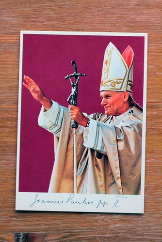 Cartolina commemorativa papa - commemorativa,