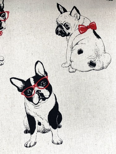 Tessuto cane bulldog - , carlino