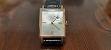 Orologio Oro Acciaio 21 Rubini e Pelle Vintage