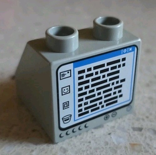 Lego duplo monitor pc grigio - monitor,