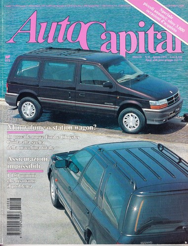 Autocapital agosto 1992 - n.8,