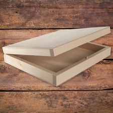 Scatola legno piatta - legno,