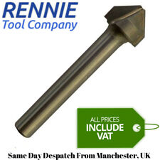 Punta a V con punta in carburo TCT gambo 1/2" x 1/4" punta 90 gradi per ACM Dibond ecc