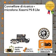 CONNETTORE DI RICARICA + MICROFONO PER XIAOMI MI 8 LITE FLEX FLAT DOCK USB