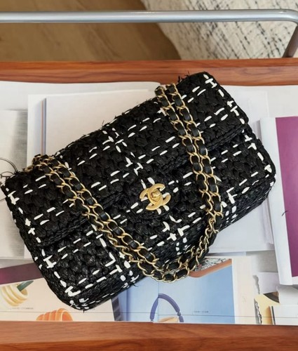Borsa chanel effetto rafia - borsa,