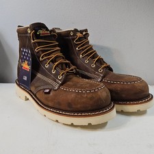 Men's Thorogood 6" American Heritage Steel Toe Moc Toe Boot USA 804-4375 Sz 11 D