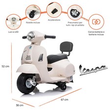 MINI VESPA BIANCA ELETTRICA 6V