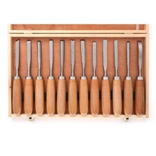 SGORBIE PROFESSIONALI PER INTAGLIO UTENSILI SCALPELLI PER LEGNO SET 12 PZ TORNIO