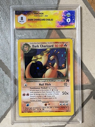 Dark charizard holo graad 8 - charizard,