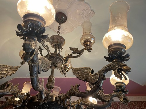 Lampadario ferro battuto - lampadario,