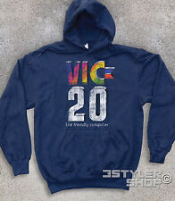 FELPA UNISEX VIC 20 ANTICHIZZATO the friendly home computer vintage anni 80