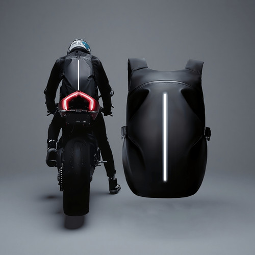Zaino moto con casco - con,