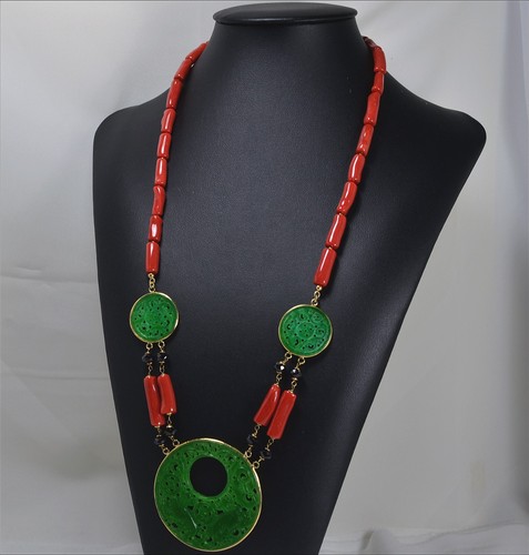 Collana oro 18kt giada - oro,