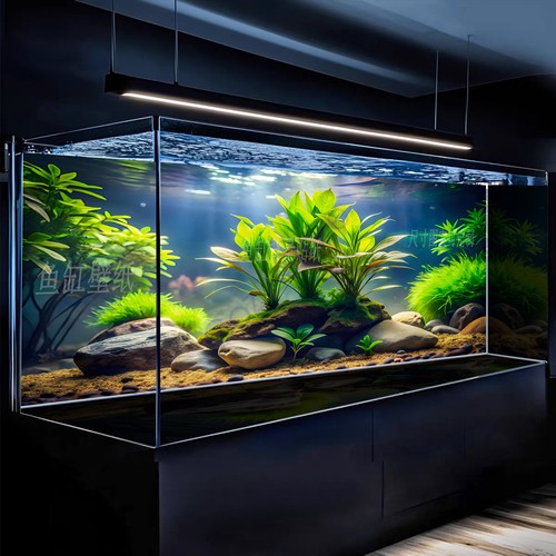 Adesivo sfondo acquario piante