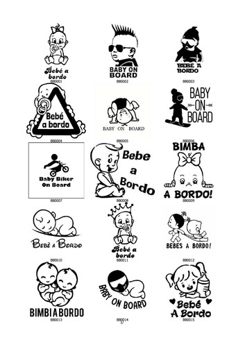 Adesivi bimbo bimba bordo - bimba,