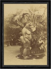 African Woman Afrikaner Eingeborene Frauen Dick Urwald Garten Bank Faks_S 181