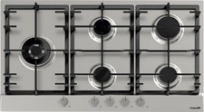 FOSTER Piano Cottura 5 fuochi a Gas 86 cm Piano Inox Spazzolato 7016 032 Power