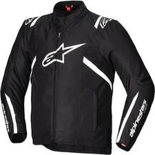 GIACCA DA MOTO SPORTIVA ALPINESTARS T-SPS V2 WP IMPERMEABILE NERO WHITE