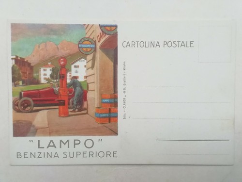 Cartolina pubblicitaria lampo - cartolina,