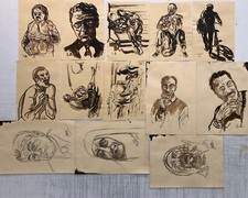  13  Vecchi Disegni a  china  - NC1838