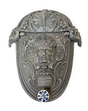 SCULTURA METALLO GHISA Portacarbone PORTA CARBONE VASO FIORI FINO 800