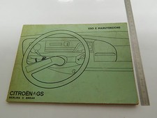 CITROEN GS 1974 ITA. MANUALE USO MANUTENZIONE ORIGINALE