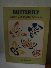 **Sue Brooks "Butterfly " Laser Cut plastic Stencils rare collectible stencil**