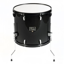 First Step Floor Tom Drum 18x16 Piano Black legno misto alluminio acciaio principianti