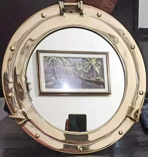Specchio oblò ottone - , 15''