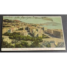 Cartolina Napoli - Panorama della Città Visto dalla Tomba di Virgilio