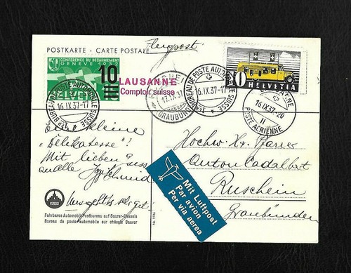 1937 posta aerea - , poste
