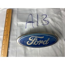 Ford Oval Emblem Blue Silver