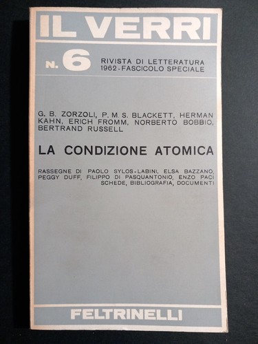 Verri 1962 rivista - verri,