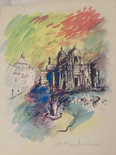 Litografia sebastiano - litografia, di