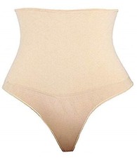 Pancera Contenitiva Mutande Slip Vita Alta Taglia M Beige donna L.25096