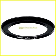 Adattatore step up 49/62mm Hama per filtri M62 su obiettivi diametro 49. Adapter