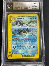 Pokemon Blastoise 4/165 Expedition Rare Holo Unlimited Wizards EN BGS 7 sub 9.5