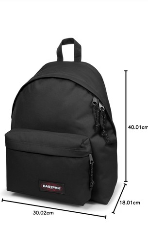 Zaino eastpak black 24l - black,